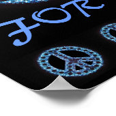 paix bleue pour tous poster (Coin)