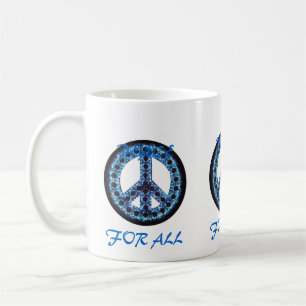 paix bleue pour toute la tasse