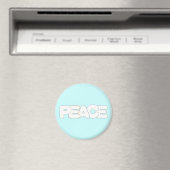 Paix colorée, le mot, magnet (In Situ (Lave-vaisselle))