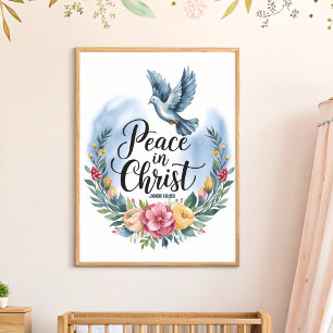 Paix dans le Christ Art mural pour la nurserie chr