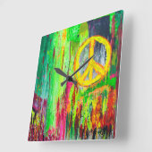 Paix dans Times Carré horloge murale (Angle)