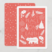 Paix de l'ours polaire sur Terre Carte rouge de No (Devant / Derrière)