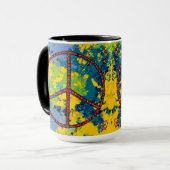 Paix dehors Mug (Devant gauche)