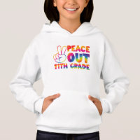 Paix dehors T-shirt Tie Dye 11e année