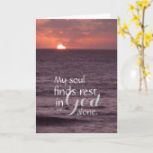 Paix en Dieu seule Carte de voeux (Fleur jaune)