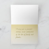 Paix, espoir, carte de Noël d'amour (Intérieur)