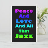 Paix et Amour et tout ce que Jazz Invitation (Debout devant)
