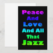 Paix et Amour et tout ce que Jazz Invitation (Devant / Derrière)