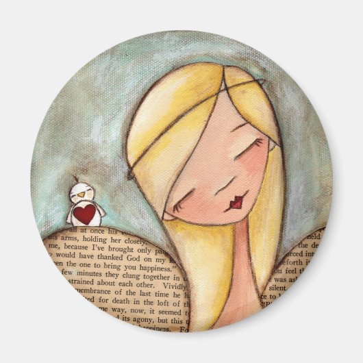 Paix et Amour - Magnet (Devant)