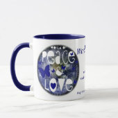 Paix et Amour - Mug (Gauche)
