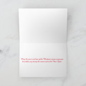 Paix et Amour peint Mini Cochon Carte de Noël (Intérieur)