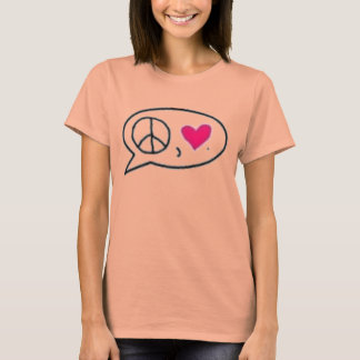 Paix et Amour. T-shirt Burnout (Ajusté)