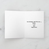 Paix et Fleurs 19e carte d'anniversaire (Intérieur)