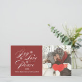 PAIX ET JOIE | CARTE PHOTO de vacances (Debout devant)