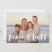 Paix et lumière | CARTE PHOTO HANOUKKA (Devant)