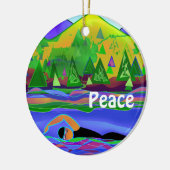 Paix et ornement en céramique d'eau libre (Gauche)