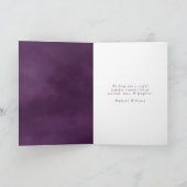 Paix Froide Purple Aquarelle Carte photo de vacanc (Intérieur)