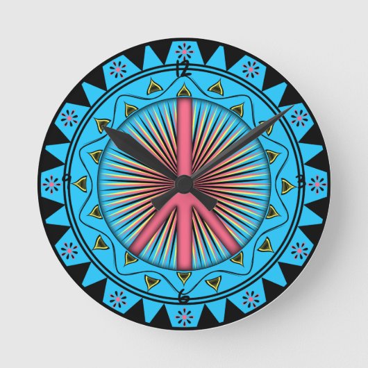 Paix ~ Horloge ronde du soleil (Recto)