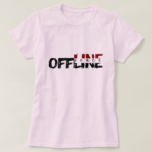 Paix hors ligne - T-shirt féminin (Design devant)