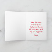 Paix, Joie, Amour Carte de voeux de Noël (Intérieur)