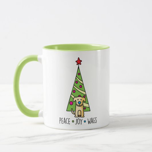 Paix, joie et remue Mug (Gauche)