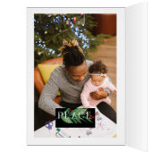 PAIX, Joyeux Noël Photo (Intérieur (Gauche))