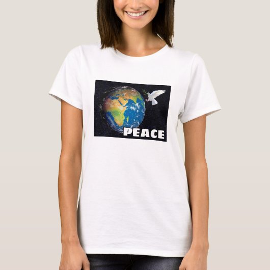Paix - monde (lumière) T-shirt (Devant)