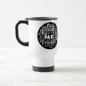 Paix multi Pax paz de langue de tasse de voyage (Gauche)