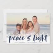 Paix neigeuse | CARTE PHOTO HANOUKKA (Devant)