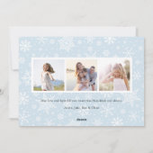 Paix neigeuse | CARTE PHOTO HANOUKKA (Dos)