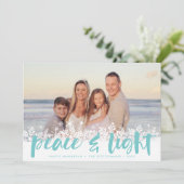 Paix neigeuse | CARTE PHOTO HANOUKKA (Debout devant)