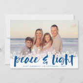 Paix neigeuse | CARTE PHOTO HANOUKKA (Devant)