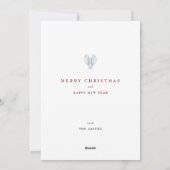 Paix Noël Fêtes Nouvel An Dove Carte Plat (Dos)