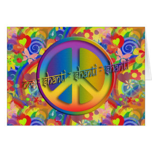 Paix Om Shanti flower power