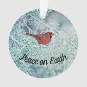 Paix ornithologique des neiges et des oiseaux card (devant)