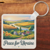 Paix pour l'Ukraine. porte-clés (Verso)