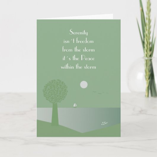 Paix spirituelle dans la carte de tempête (Devant)