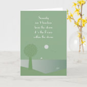 Paix spirituelle dans la carte de tempête (Fleur jaune)