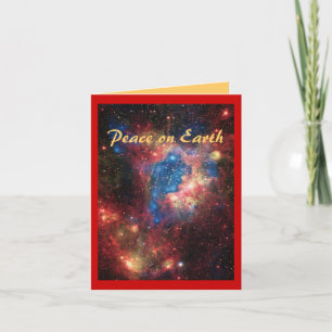 Paix sur la carte de Noël de la terre