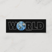 Paix sur la carte de profil de la terre (Dos)