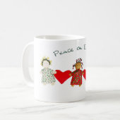 paix sur la tasse de la terre (Devant gauche)
