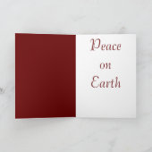 Paix sur l'ange de la terre - carte de Noël (Intérieur)