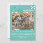 Paix sur le carte photo bilatéral de la terre 5x7 (Dos)