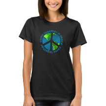 Paix sur le T-shirt de la terre