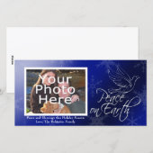 Paix sur Noël de la terre ou des cartes photos de (Devant / Derrière)