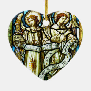 Paix sur Terre Anges Ornement de Noël