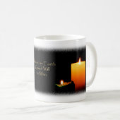 Paix sur Terre Bougies de Noël Mug (Devant droit)