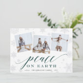 Paix sur Terre | Carte de collage photo de vacance (Debout devant)