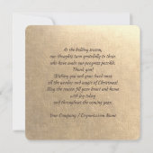 Paix sur Terre. Carte de Noël de Peace Dove (Dos)