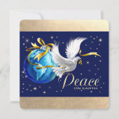 Paix sur Terre. Carte de Noël de Peace Dove (Devant)